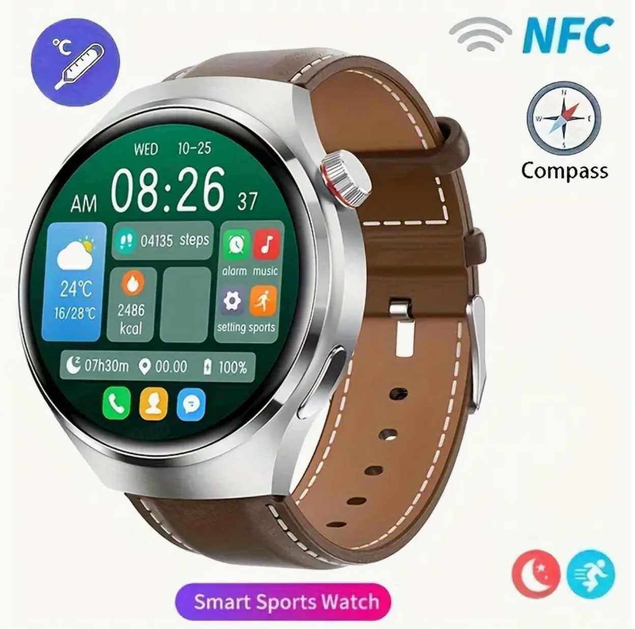 Продавам Smart Watch GT4 PRO 1.53" 360*360 AMOLED