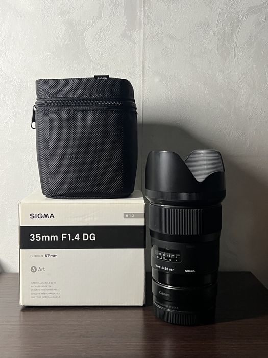 Объектив Sigma Art 35mm f1.4 для Canon, в отличном состоянии