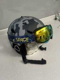 Новый Детский горнолыжный шлем и очки S 53-56 см