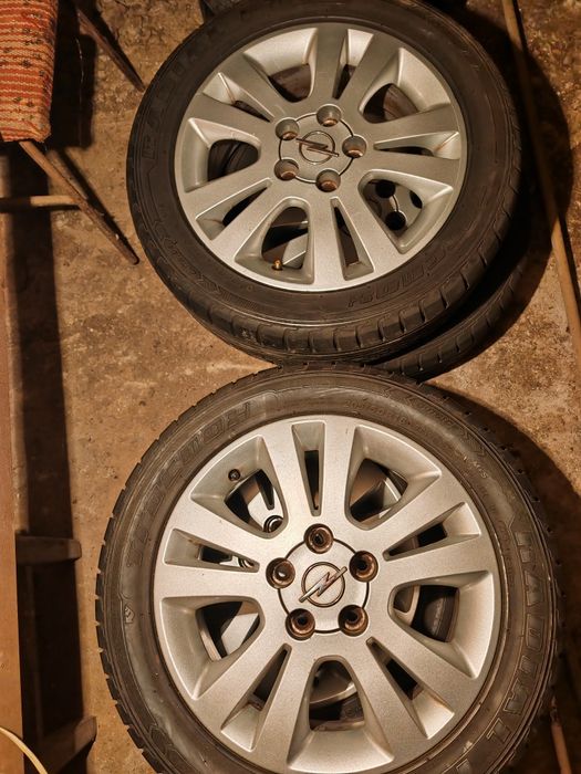 Jante Opel 5x110 r16 6j et49 cu anvelope  montate și echilibrate
