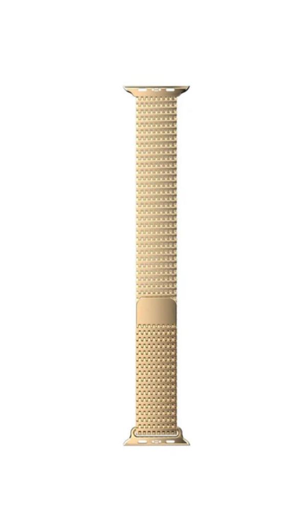 Златиста метална верижка Next One с магнит за apple watch 42 mm