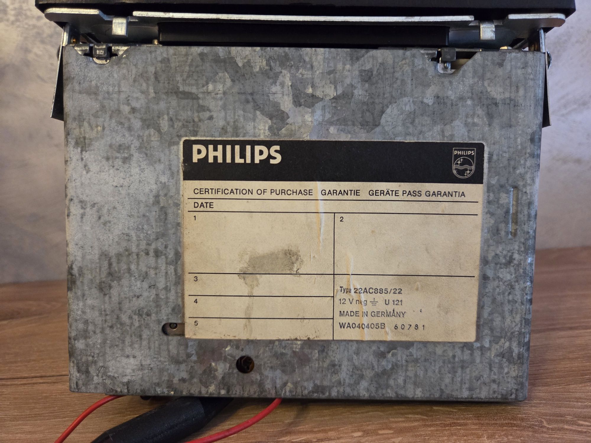 Radio casetofon auto vechi Philips (1979)