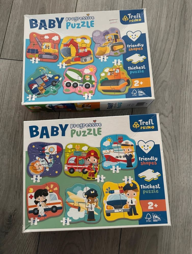 Set 2 puzzle uri pentru copii,  2 ani+, Trefl Primo