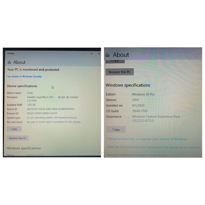 Laptop ASUS cu procesor i3