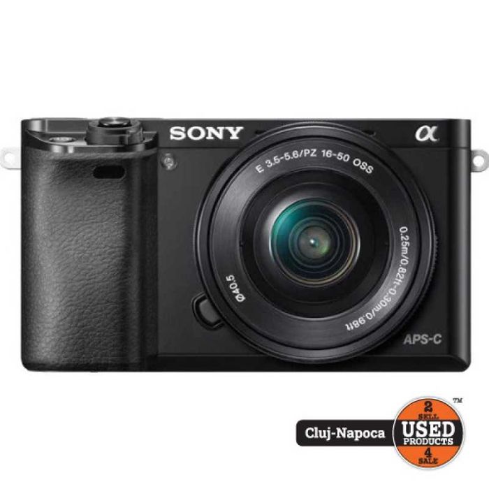 Aparat foto Mirrorless Sony Alpha A6000, 16-50mm | UsedProducts.ro