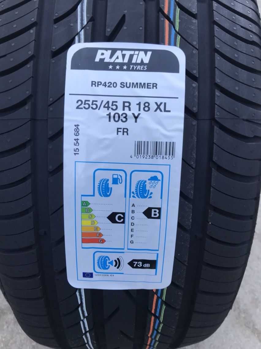 255/45/18 Летни гуми PLATIN 255/45 R18 XL борд 2554518 DOT24