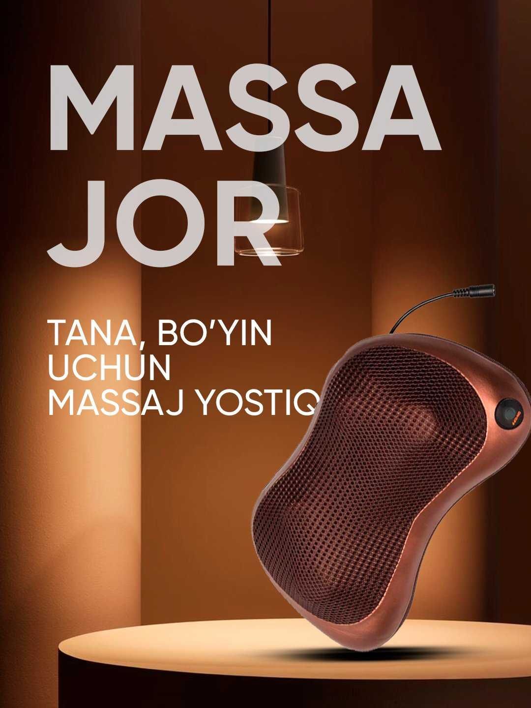 Elektron massaj yostigi, boyin, elka va selyulitga qarshi massaj appar
