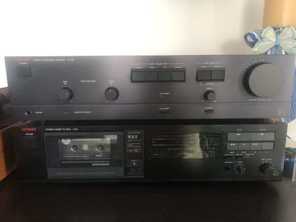 Amplificator si cassette deck Luxman