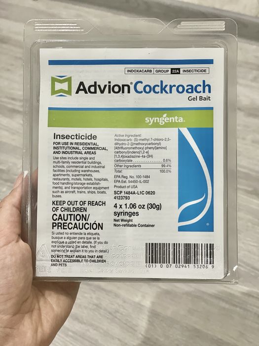Шприцы от тараканов Advion Cockroach gel bait