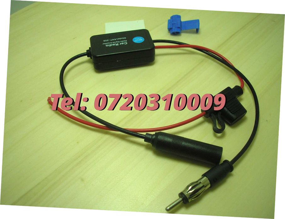 Amplificator De Semnal Antena Radio Auto Fm 12v