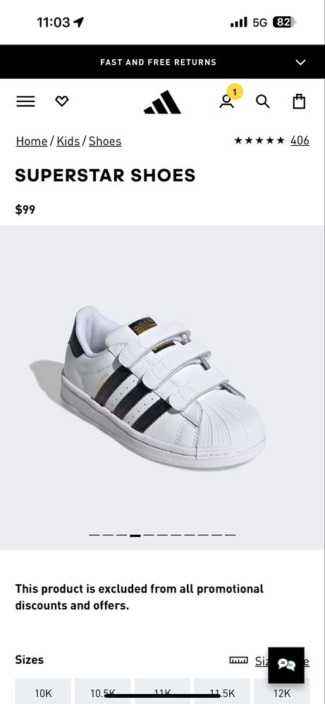 Adidas Superstar 34 номер кецове ОРИГИНАЛ