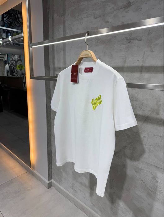 Tricou gucci alb premium lichidare