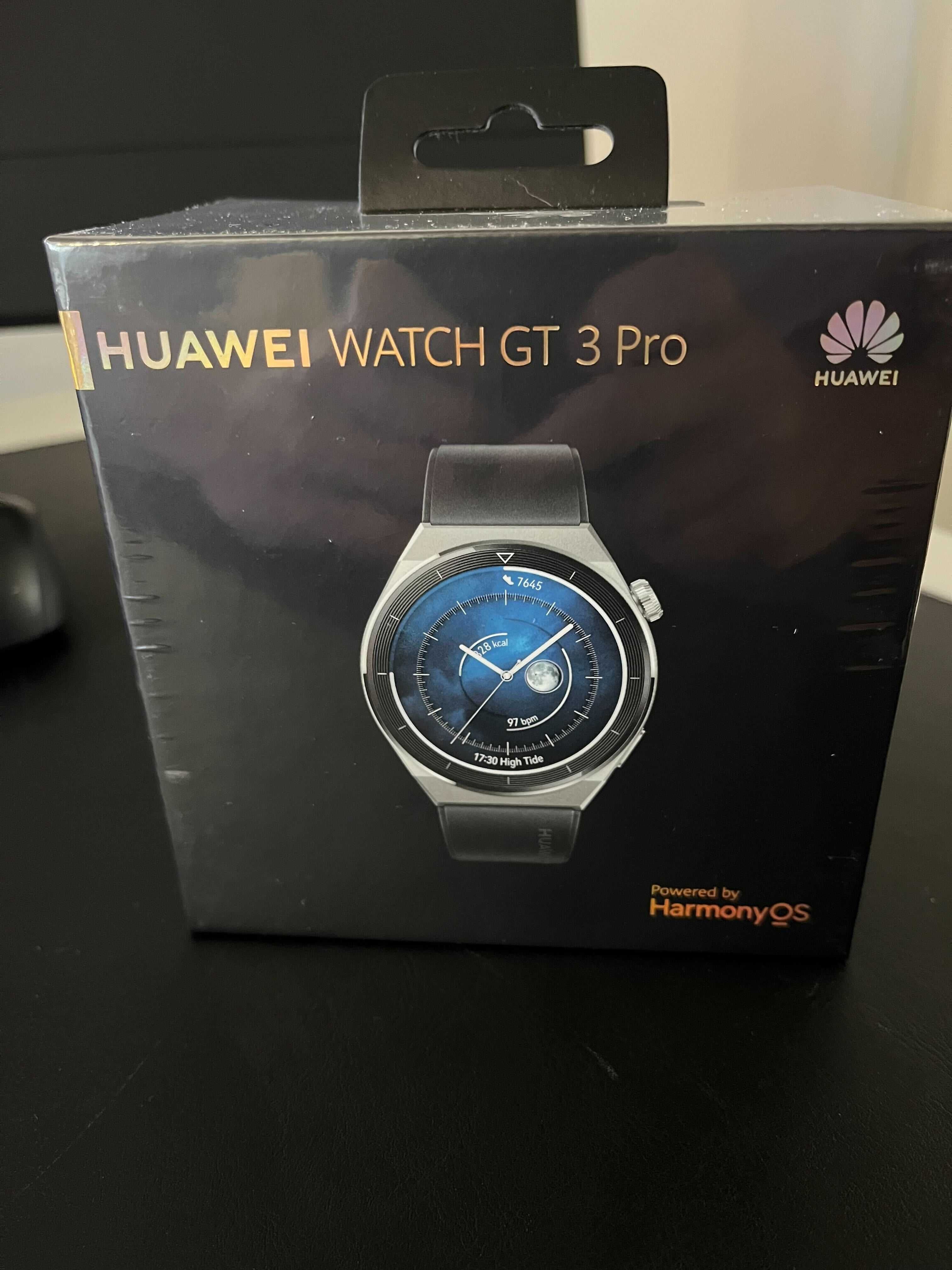 Smartwatch Huawei Watch GT 3 PRO, Fluoroelastomer Strap, Black