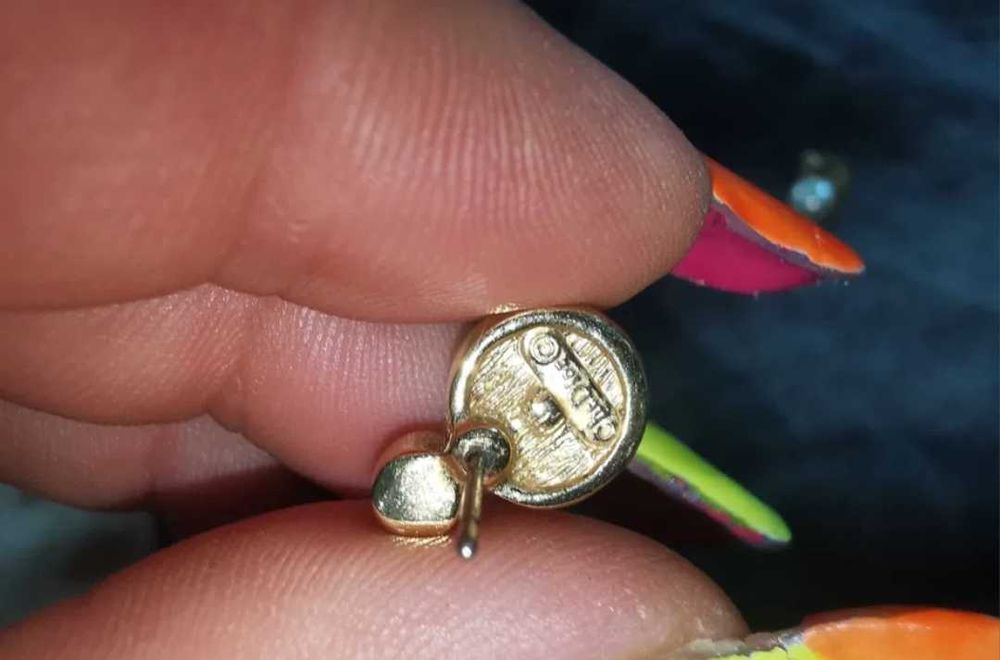 Cercei cu perlă și diamant, original Christian Dior