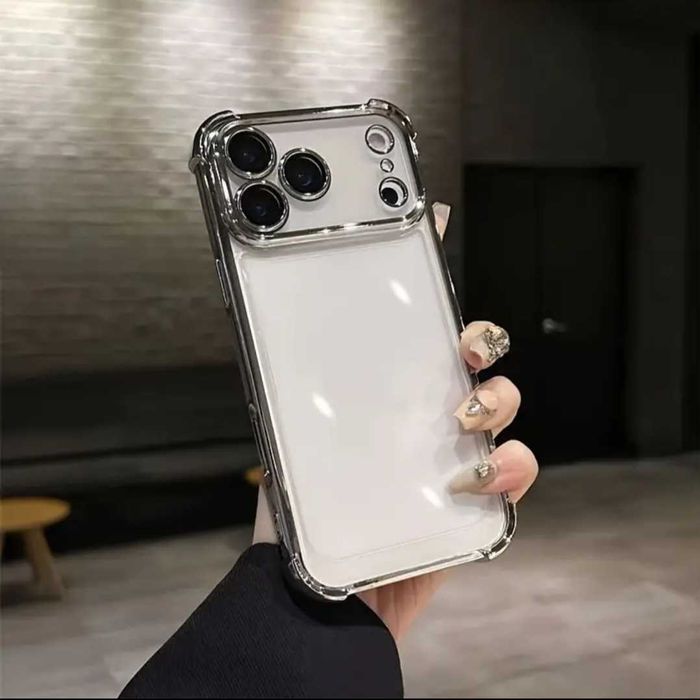 Премиум сребрист кейс за iPhone 17 Pro/Pro Max