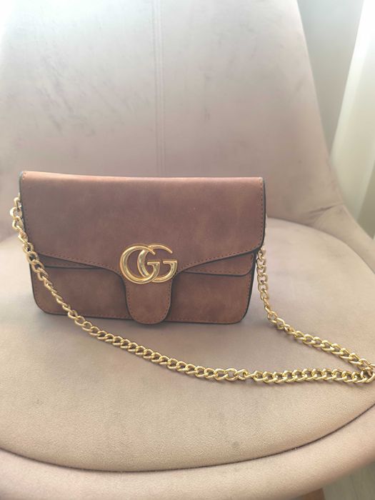 кафява  чанта Gucci