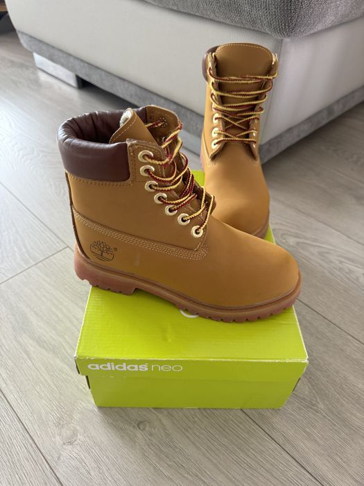 Кожени зимни боти Timberland с подплата - Каракул - 37