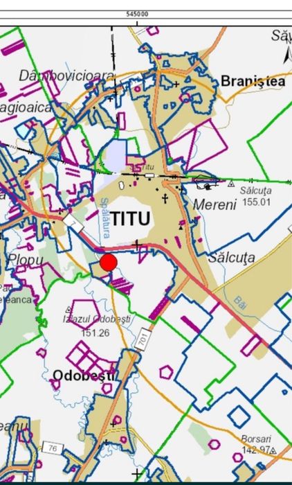 Teren 18000 m2 titu jud .dambovita langa groapa de gunoi