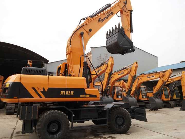Колесный экскаватор Jonyang JYL621E 0.9 куб, Гусеничный