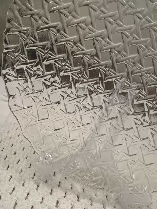 Ретро стъклена поднос