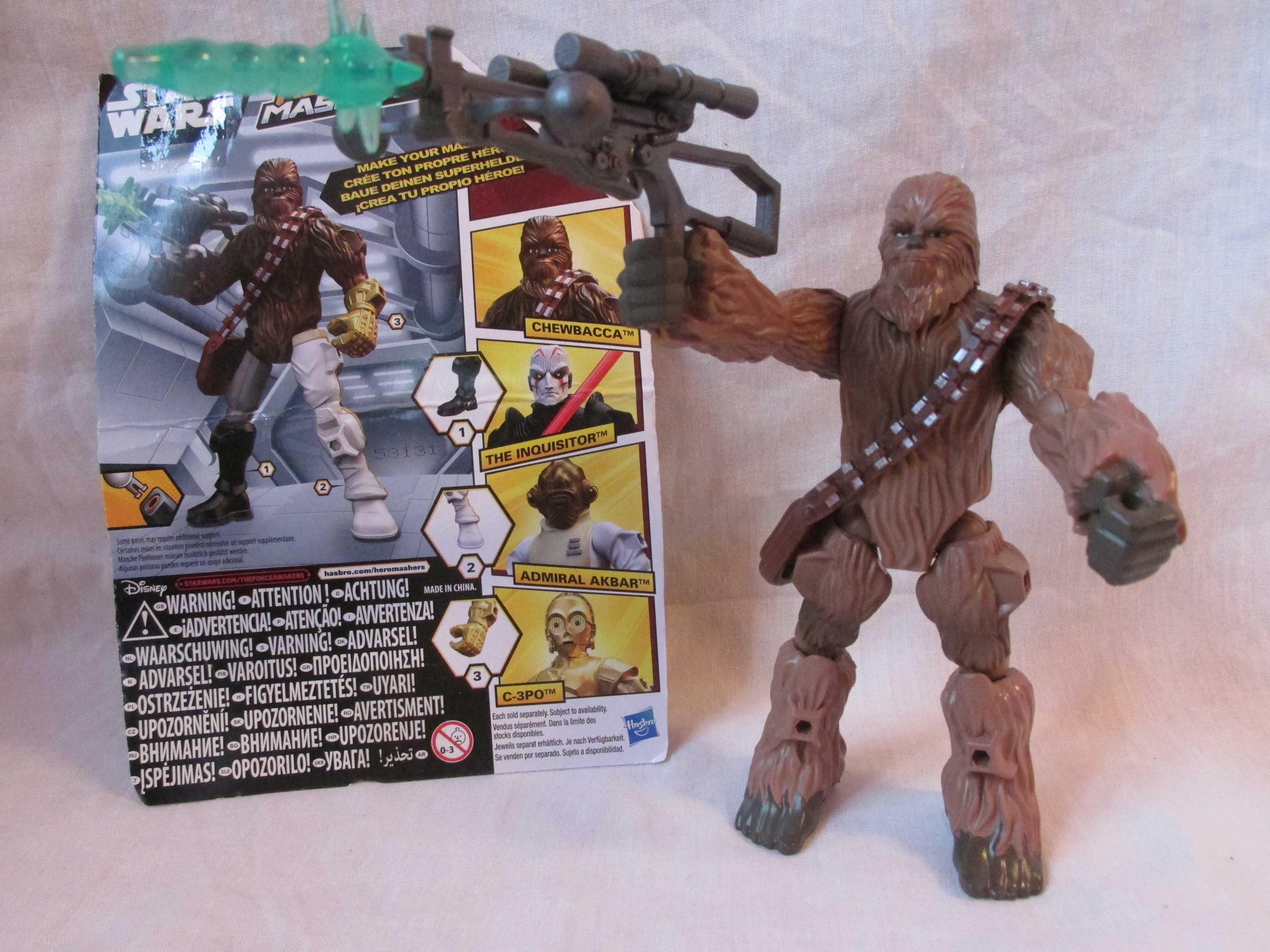 Figurina Star Wars Hero Mashers Chewbacca,marca Hasbro