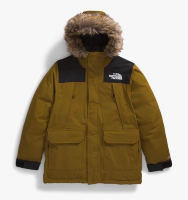 The north face mcmurdo mossgreen парка зимна