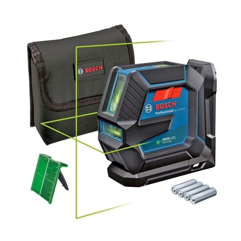 Лазерен нивелир със зелен лъч Bosch GLL 2-15 G + статив