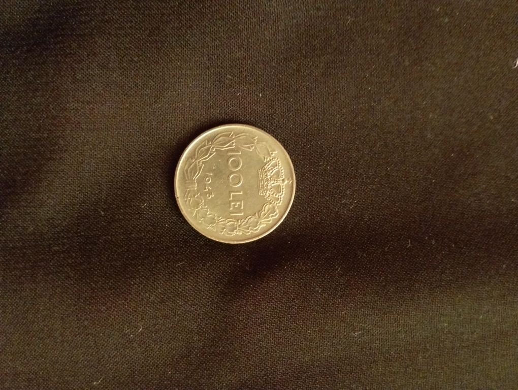 Monedă 100 lei 1943