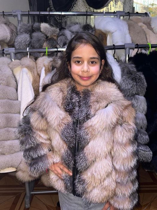 Blana naturala de copii din vulpe canadiana