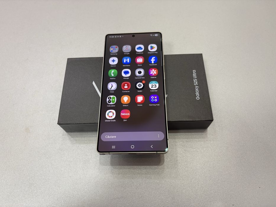 Samsung Galaxy S25 Ultra, 256 gb, 12 gb ram, Titanium Gray, la cutie