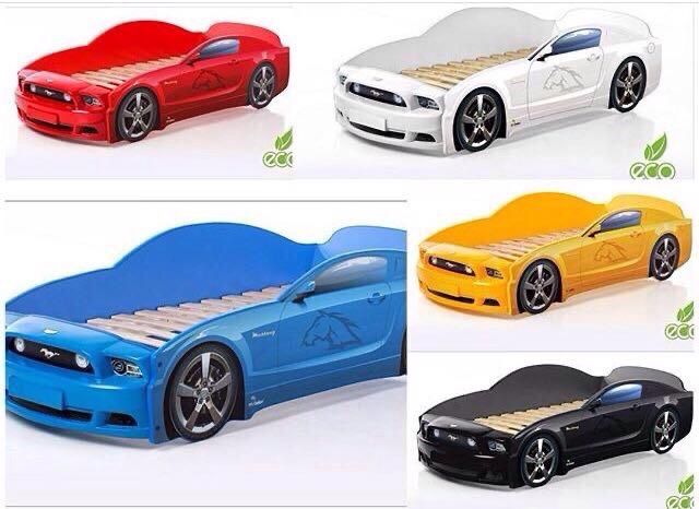 Новинка! Шикарная кровать-машина Мустанг Plus(c матрасом)