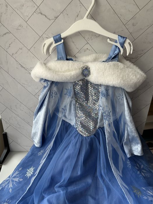 Рокля Елза h&m замръзналото кралство 110-116