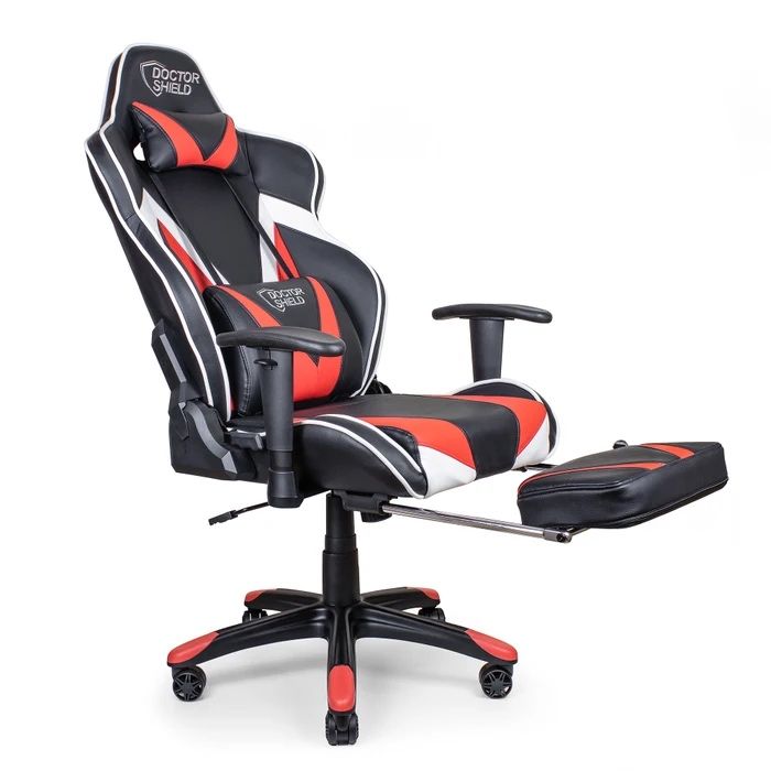 Vand scaun gaming Doctor Shield Nitro rotativ, imitatie piele, negru