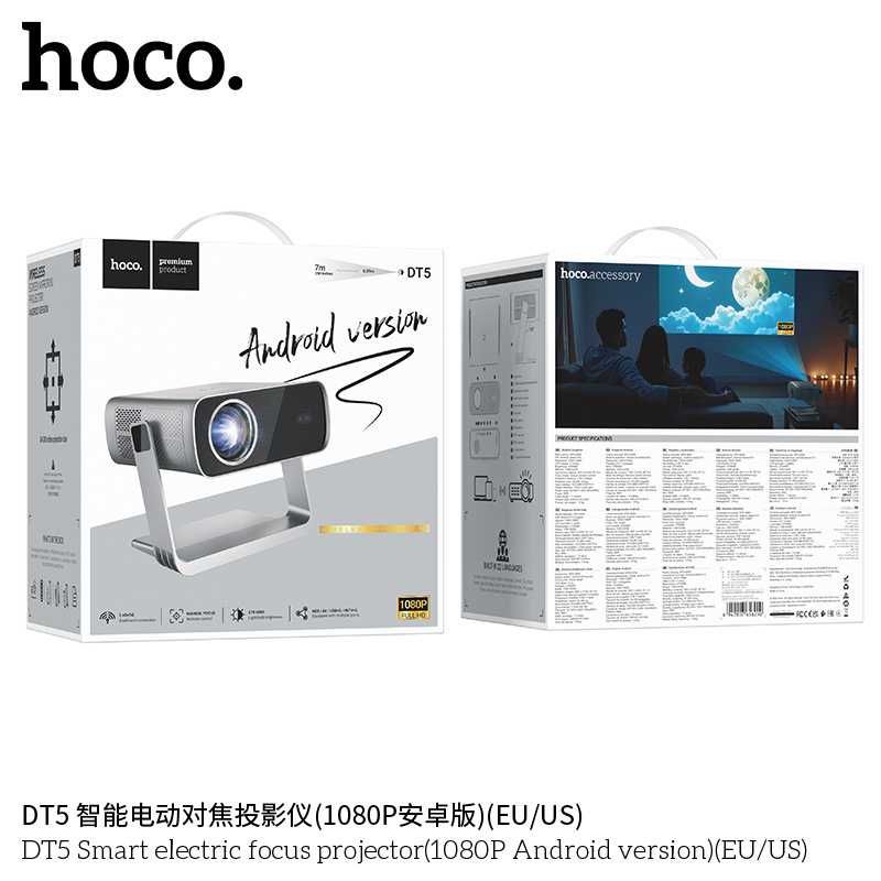 Hoco DT5 Проектор с умной электрофокусировкой (Android, 1080P Full HD)