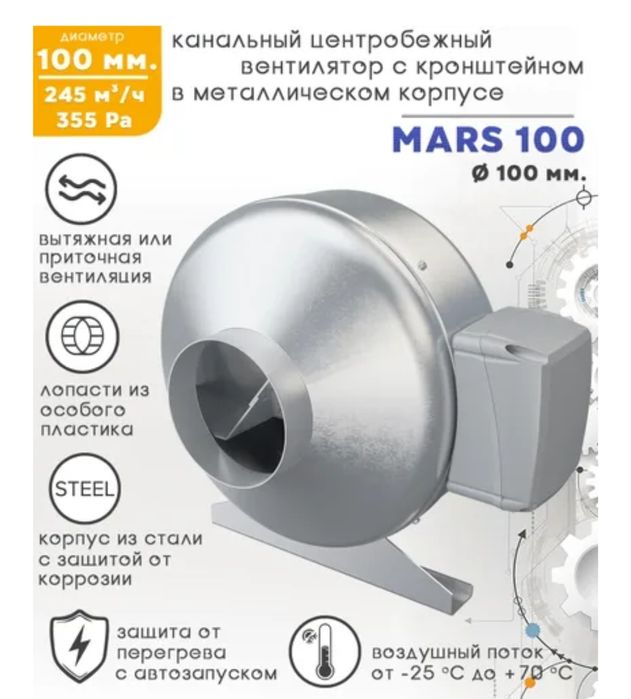 Вентилятор канальный