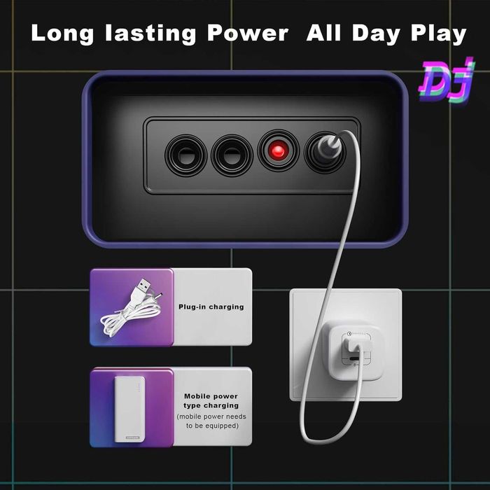 RedCrab Детска DJ миксерна маса, DJ пулт за деца с микрофон, Bluetooth