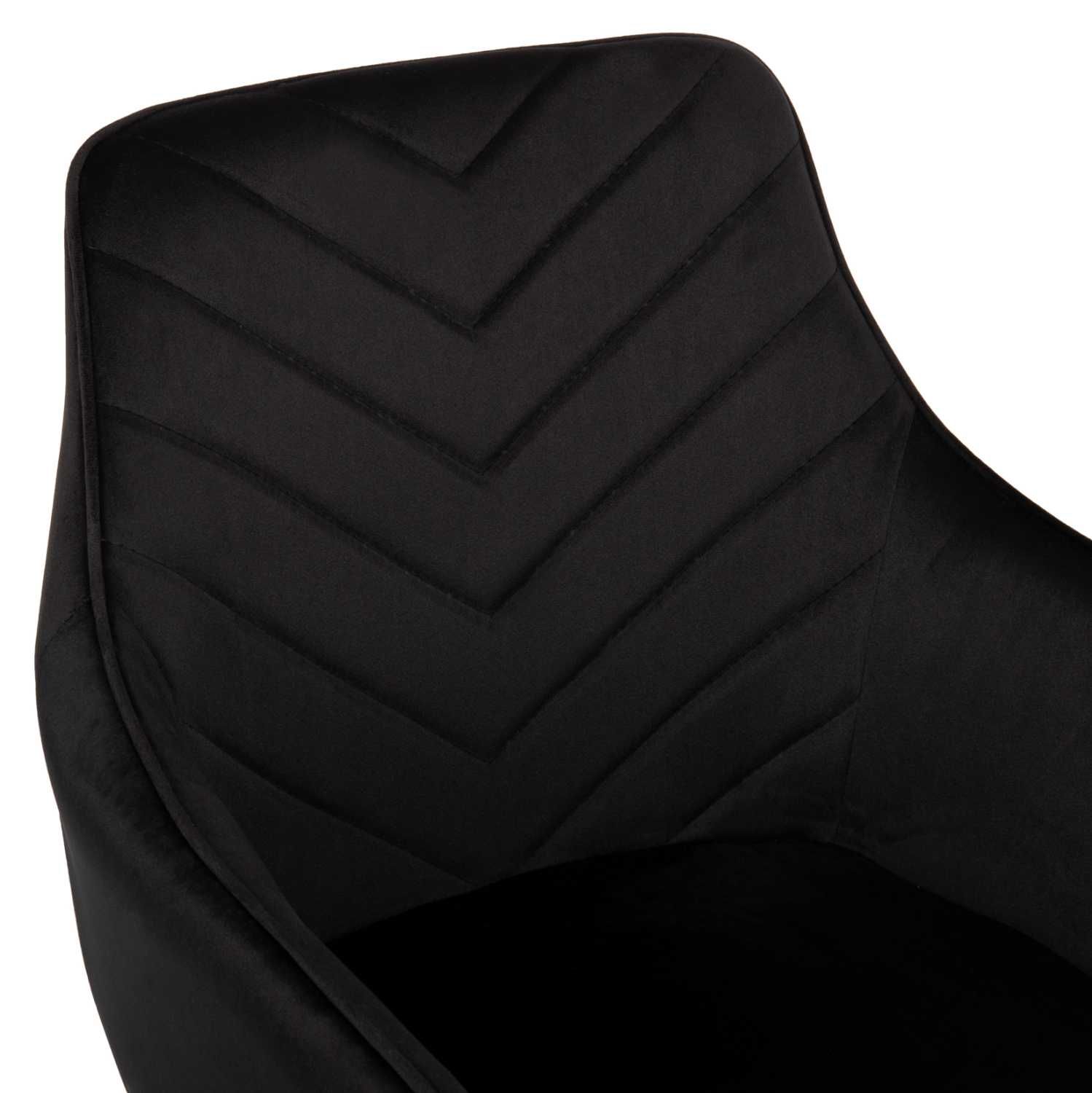 Кресло LATRELL, Черно кадиве, Промо цена, 55x57x84см.
