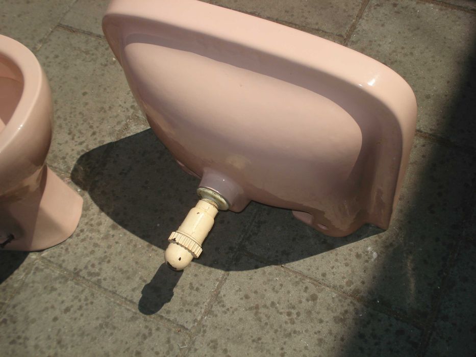 SET: Chiuveta Baie + Vas Scaun WC culoare ROZ