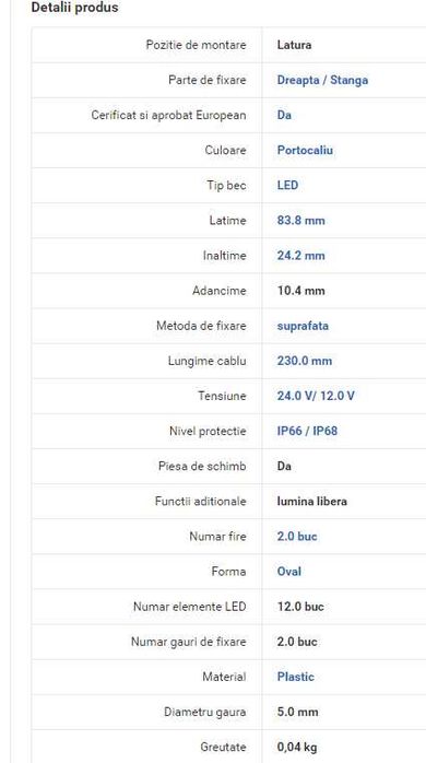 Lampa gabarit, Polonia, lumini de clarificare