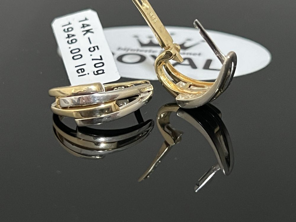 Bijuteria Royal CB : Cercei aur 14k 5,70 grame