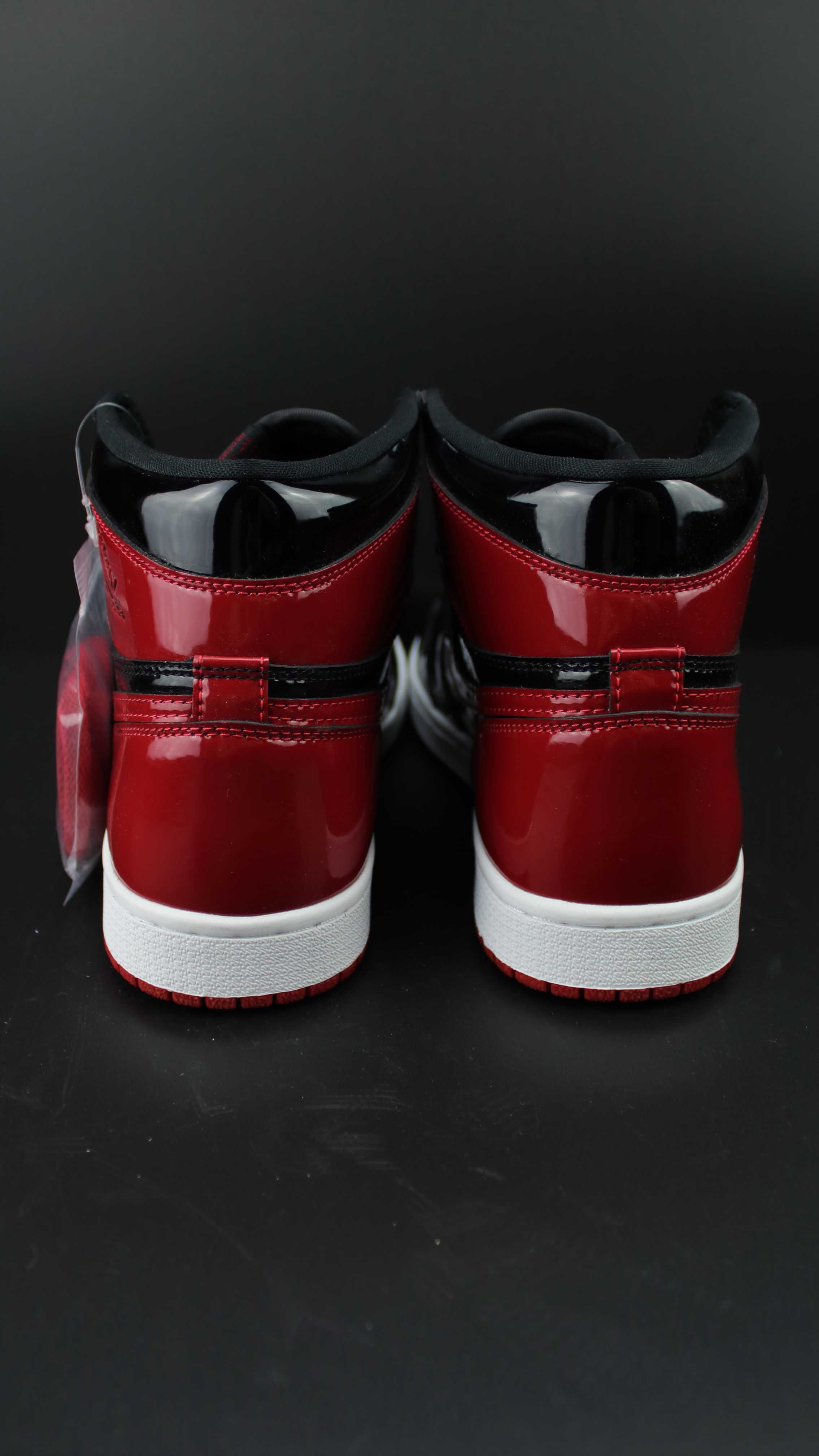 Air Jordan 1 Retro High OG Patent Bred (38; 40;) + CADOU