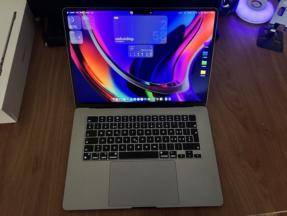 MacBook Air 15” M2 512 GB Silver – Nou, Full Box, Garanție 2026