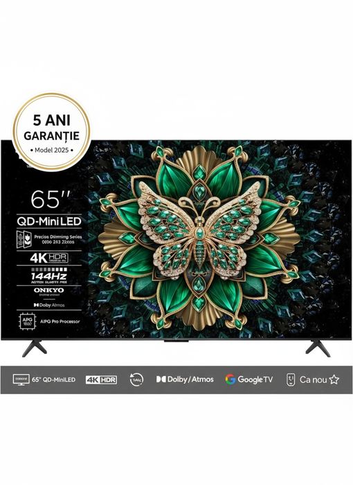 TCL QD-MiniLed 65C6K, 164 cm, 4K  (Model 2025)