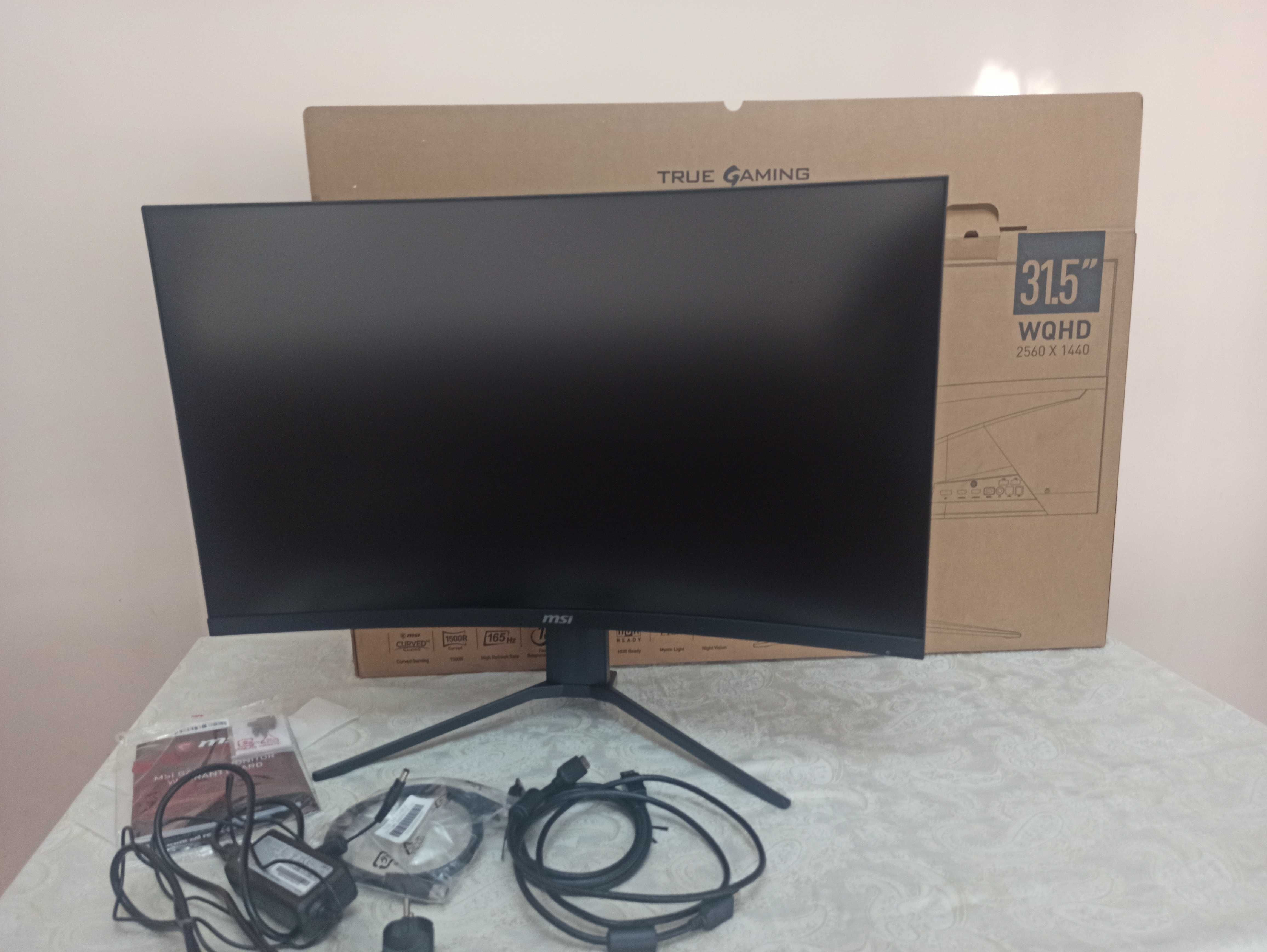 Monitor Sotiladi 31.5 MSI CURVED GAMING Optix MAG322CQR WQHD 2560x1440