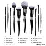 Delux Set de 10 perii profesionale pentru make-up