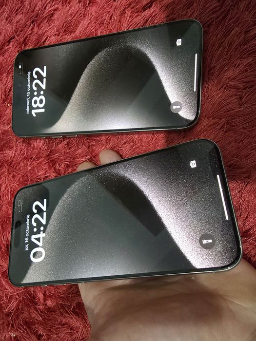 -Iphone 15Pro Max, ca Nou, 256Gb, 8Ram, ireprosabil, Natutal Titanium,