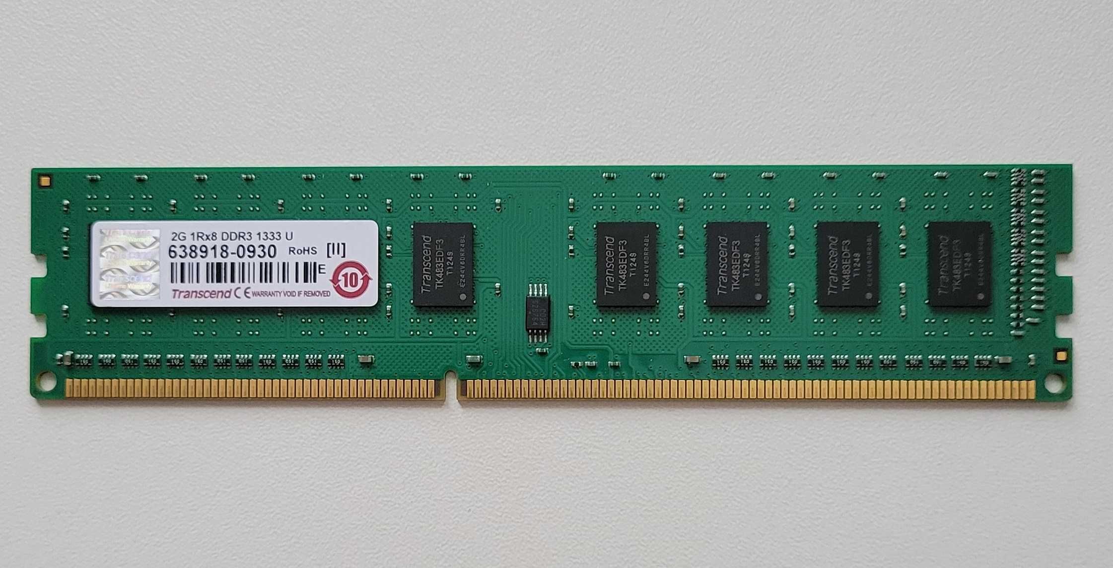 Продаю оперативную память Transcend DDR3 для ПК
