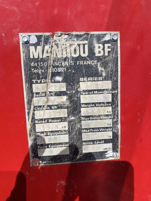 Stivuitor Manitou teren accidentat