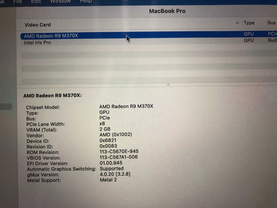 MacBook Pro 15,4" Retina 2015 i7 2,5 GHz, 16GB, flash 128GB. IMPECABIL