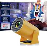 Мини проектор, Android TV 11.0, Преносим с Wifi и Bluetooth 5.2, 1080Р